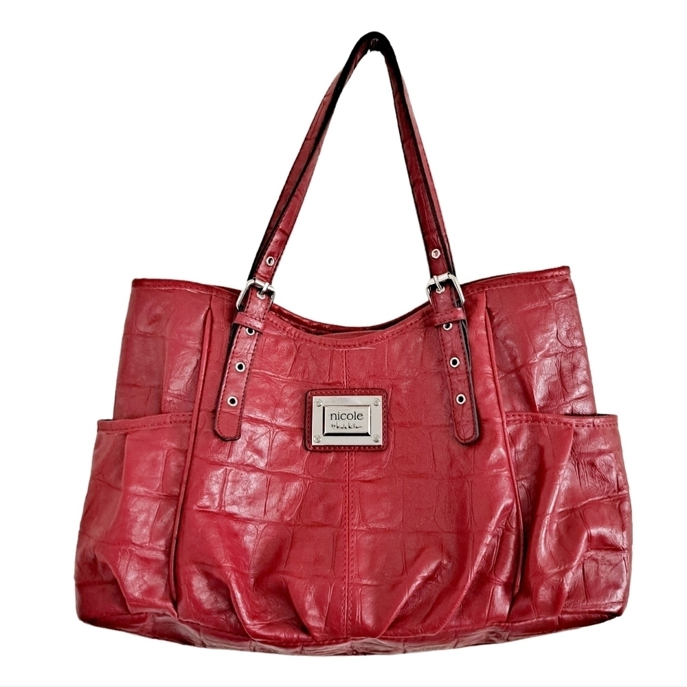 Nicole by Nicole Miller Red Shoulder Bag - Picture 6 of 12